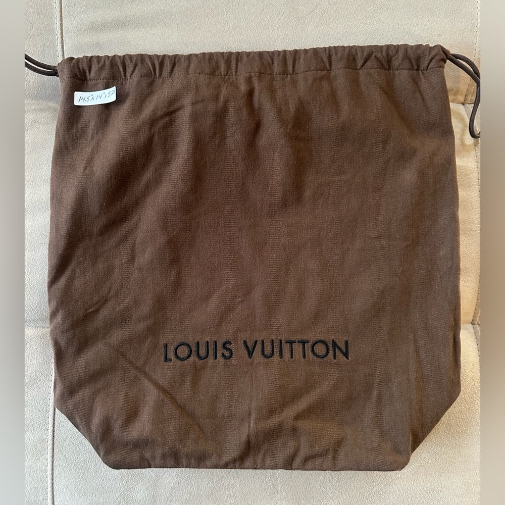 Louis Vuitton Authentic Lined Drawstring Dust Bag - Medium 15” x 14” x 5.25”